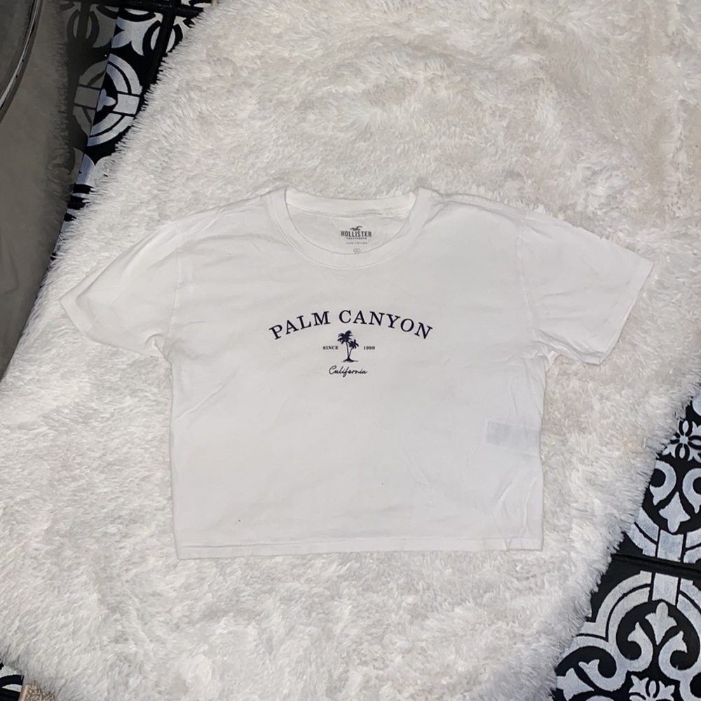 Hollister Cropped Tee Graphic T-shirt size Medium
